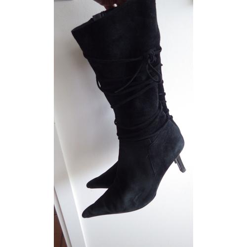 Bottes noires femme san marina hot sale